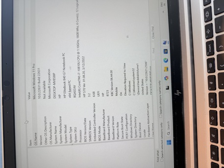 Jubail, Computers, SAR 1600,  Hp Laptop Elite Book 11th Generation ,16gb Ram, Windows 11