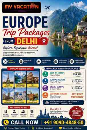 New Delhi, Travel, Europe Trip Packages From Delhi
