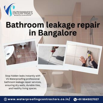 Bangalore, Construction, Bathroom Leakage Repair In Bangalore