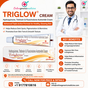 New York, Medical, Triglow Cream, Triglow Cream Uses, Hydroquinone Tretinoin, Fluocinolone Cream