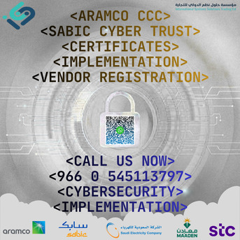 Jubail, Software Development, Cyber Security Aramco CCC & Sabic Cyber Trust Certificate Implementation In 1 Week
