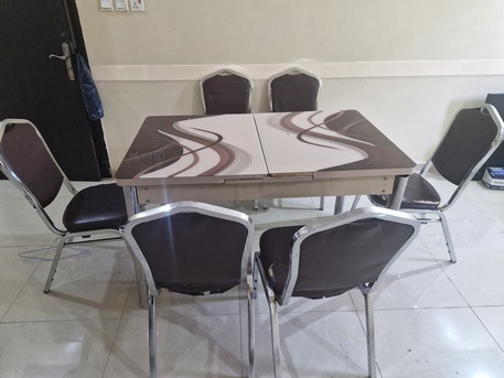 Al Jalawiyah, Furniture, SAR 300,  Dinning Table With 6 Chairs For Sale