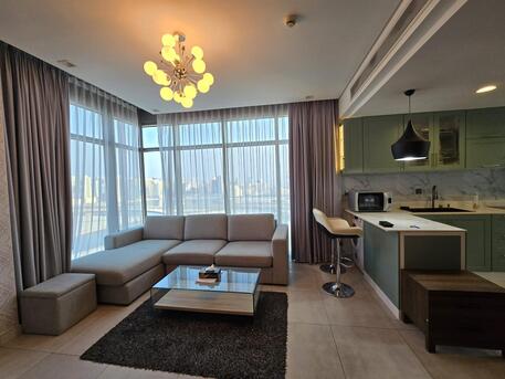 Manama, Apartments, Flats, Houses & Villas, BHD 320/month,  Furnished,  64 Sq. Meter,  ONE BEDROOM FULLY FURNISHED APARTMENT | FULL SEA VIEW