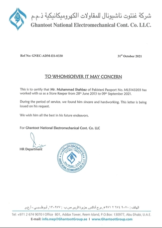 Jeddah, Job Seekers, Mep Storekeeper Construction