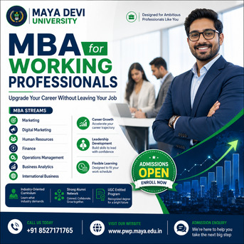 Noida, Education, MBA For Working Professionals At Maya Devi University India
