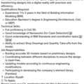 BIM Engineer (Junior/Mid-level) Required For Immediate Collaboration