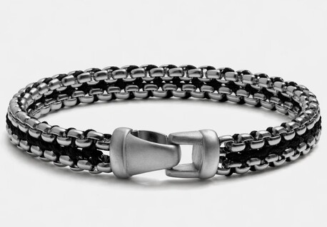 Sydney, Clothing & Accessories, Bold & Stylish Men Matte Black Onyx Bracelet