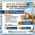 🚧 Hiring &ndash; Auger Drill Operator & Excavator Operator 🚧