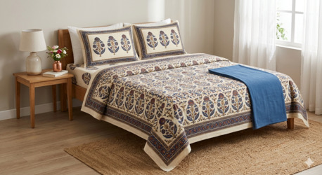 Mumbai, Household Items, INR 1499,  100% Cotton Double Bed Sheets Online India | TheIndiGlobal