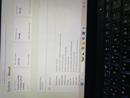 Riyadh, Computers, SAR 1200,  X1 Carbon I7-8th Gen,16GB RAM,256GB NVMe