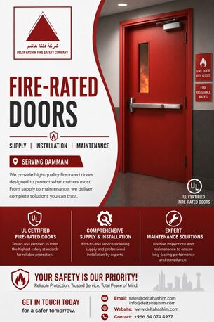 Ras Tanura, Technical, FIRE RATED DOORS INSTALLATION