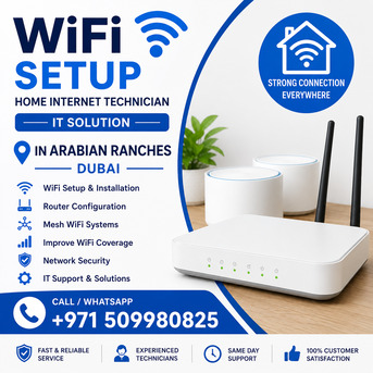 Arabian Ranches, Technical, Wifi IT Support IT Technician In Dubai Arabian Ranches Home Office