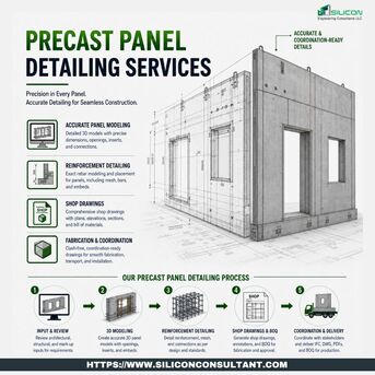 Dallas, Construction, Precast Panel Detailing Services For Precast Construction Projects Dallas