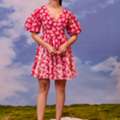 INR 1399,  Buy Women's Cotton Fit And Flare Dress Online