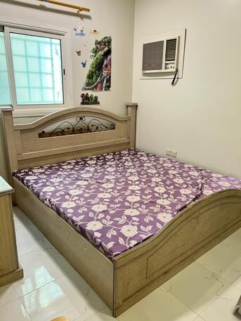 Riyadh, Furniture, SAR 600,  DOUBLE BED SET WITH DRESSING, CUPBOARD & SIDE TABLE