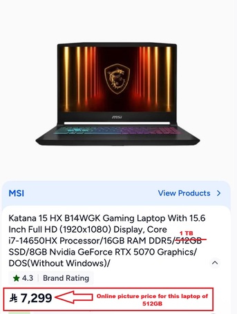 Riyadh, Computers, SAR 6100,  MSI GAMING NEW LAPTOP (6months Old)