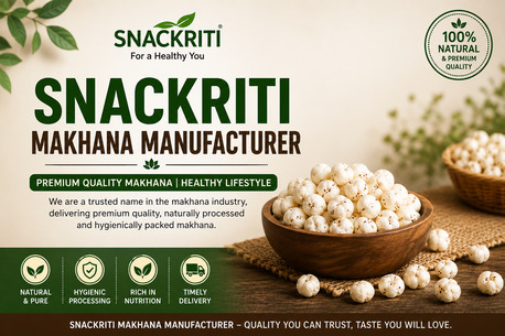 New Delhi, Food Delivery, Snackriti Makhana Manufacturer: Delivering Authentic Taste And Quality