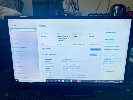 Al Aziziyah, Computers, SAR 700,  Selling My Pernonnel Dell Optiplex 7020 Desktop With Panasonic 32 Inch LED TV & Monitor