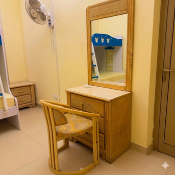 Hidd, Furniture, BHD 10,  Dressing Table With Mirror & Chair And Cupboard &ndash; Good Condition