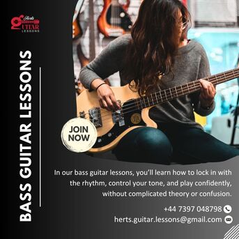 London, Lessons Offered, Bass Guitar Lessons In Hertfordshire 2026