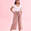 INR 1799,  Shop Beige Pants For Women Online At Go Colors For Everyday Style