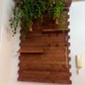 SAR 500,  Premium Handcrafted Wooden Wall Panel With Hanging Plants & Hooks