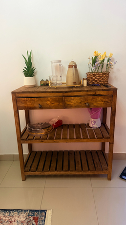 Riyadh, Household Items, SAR 500,  Premium Handcrafted Wooden Wall Panel With Hanging Plants & Hooks