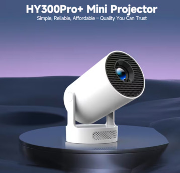 Dammam, Electronics, SAR 295,  Magcubic Projector HY300 Pro+ With Free Home Delivery 290ANSI 720P Home Cinema Mini Projec