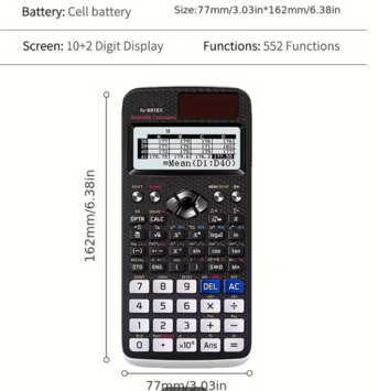 Dammam, Electronics, SAR 75,  FX-991ex Calculator Advanced Scientific Calculators, 552 Function Math Calculator