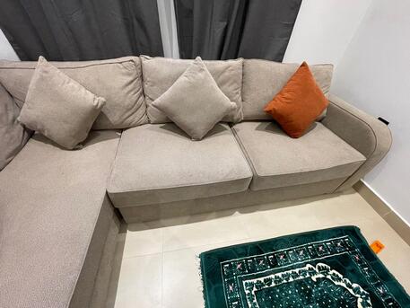 Riyadh, Furniture, SAR 1150,  L Shape 4-Seater Sofa