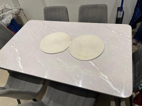 Riyadh, Furniture, SAR 950,  Marble Dining Table With 6 Chairs