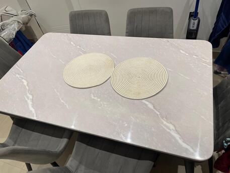 Riyadh, Furniture, SAR 950,  Marble Dining Table With 6 Chairs