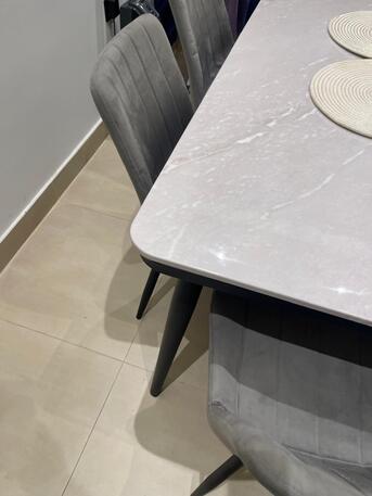 Riyadh, Furniture, SAR 950,  Marble Dining Table With 6 Chairs