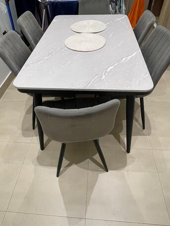 Riyadh, Furniture, SAR 950,  Marble Dining Table With 6 Chairs