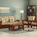 INR 44999,  Elegant 5 Seater Wooden Sofa Set With Soft Cushions For Home