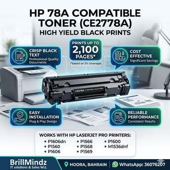 Hoora, Computers, BHD 8,  Premium Compatible Toner At Best Price
