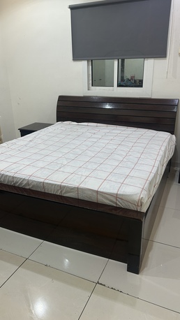 Jeddah, Furniture, SAR 450,  Double Bed With Mattress N Side Table