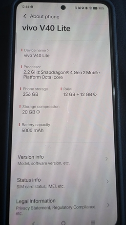 Riyadh, Mobile Phones, SAR 1000,  VIVO V40 LITE