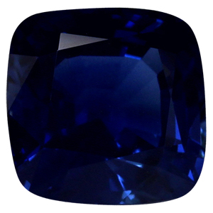 New York, Jewelry, USD 38836,  GIA Certified 6.39 Cts. Intense Blue Sapphire Gemstone Cushion, AAAA Quality