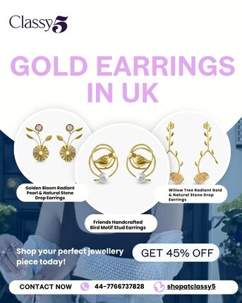 London, Fashion & Design, Gold Earrings In UK