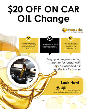 New York, Automotive, Get $20 Off Full Synthetic Oil Change In Spring TX