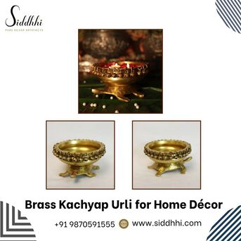 New Delhi, Appliances, INR 14000,  Buy Brass Kachyap Urli For Home Décor | Siddhhi Arts