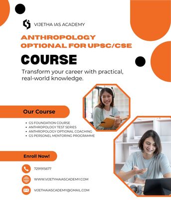 New Delhi, Lessons Offered, Best Anthropology Optional Coaching For UPSC 2027 | Vijetha IAS Academy