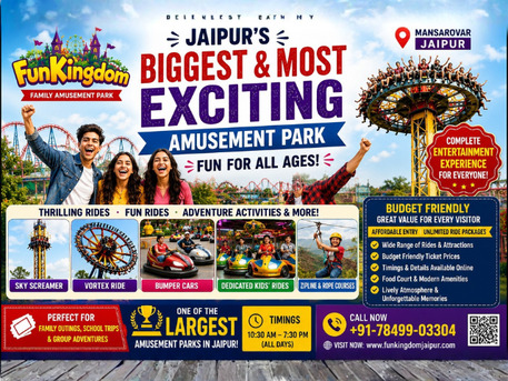 Jaipur, Travel, Jaipur&rsquo;s Largest Amusement Park &ndash; Thrilling Rides At FunKingdom