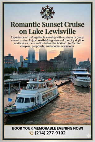 New York, Business, Romantic Sunset Cruise On Lake Lewisville