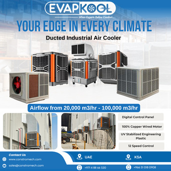 Dammam, Air Conditioning, EVAPKOOL Ducted Industrial Air Coolers.