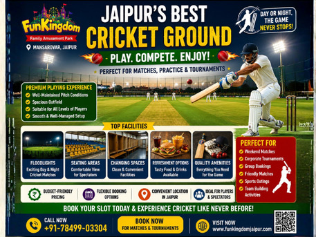 Jaipur, Travel, Affordable Cricket Ground In Jaipur &ndash; Play At Fun Kingdom