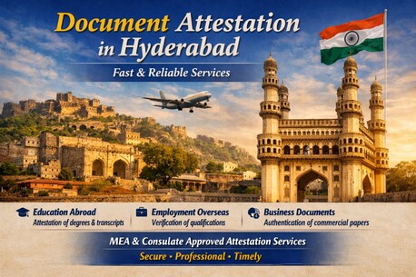 Hyderabad, Legal, Document Attestation In Hyderabad