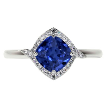 New York, Jewelry, USD 1584,  Shop Sapphire And Diamond Ring Online From GemsNY