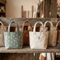 INR 799,  Mini Cotton Tote Bags Hand Block Printed, Pure Cotton, Everyday Carry | Theindiglobal